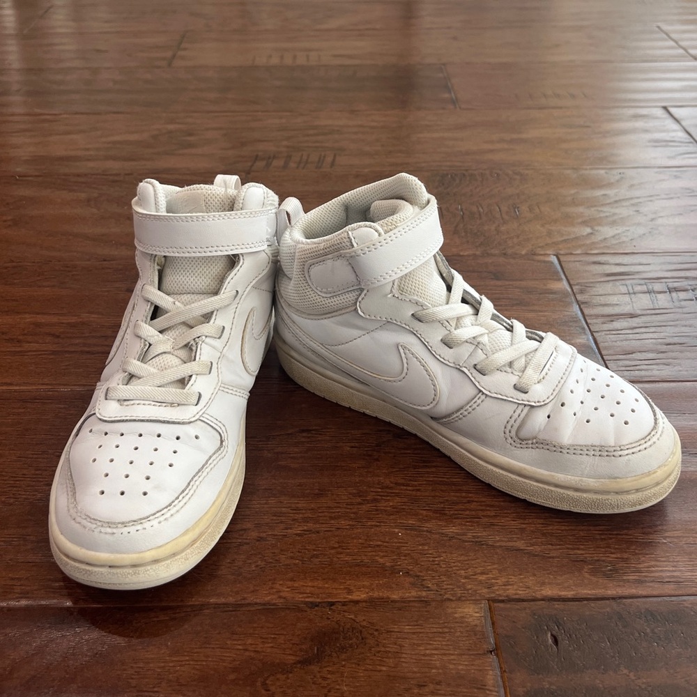 Nike Kids White High-Top Sneakers Sz 13